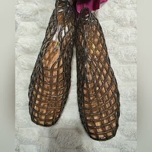 bebe Black and Brown Flats